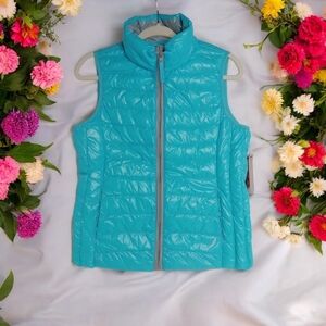 EXERTEK VEST THE COLOR‎ IS TEARDRPBLU SIZE MED. GRAY LINING NWT